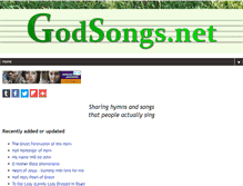 Tablet Screenshot of godsongs.net